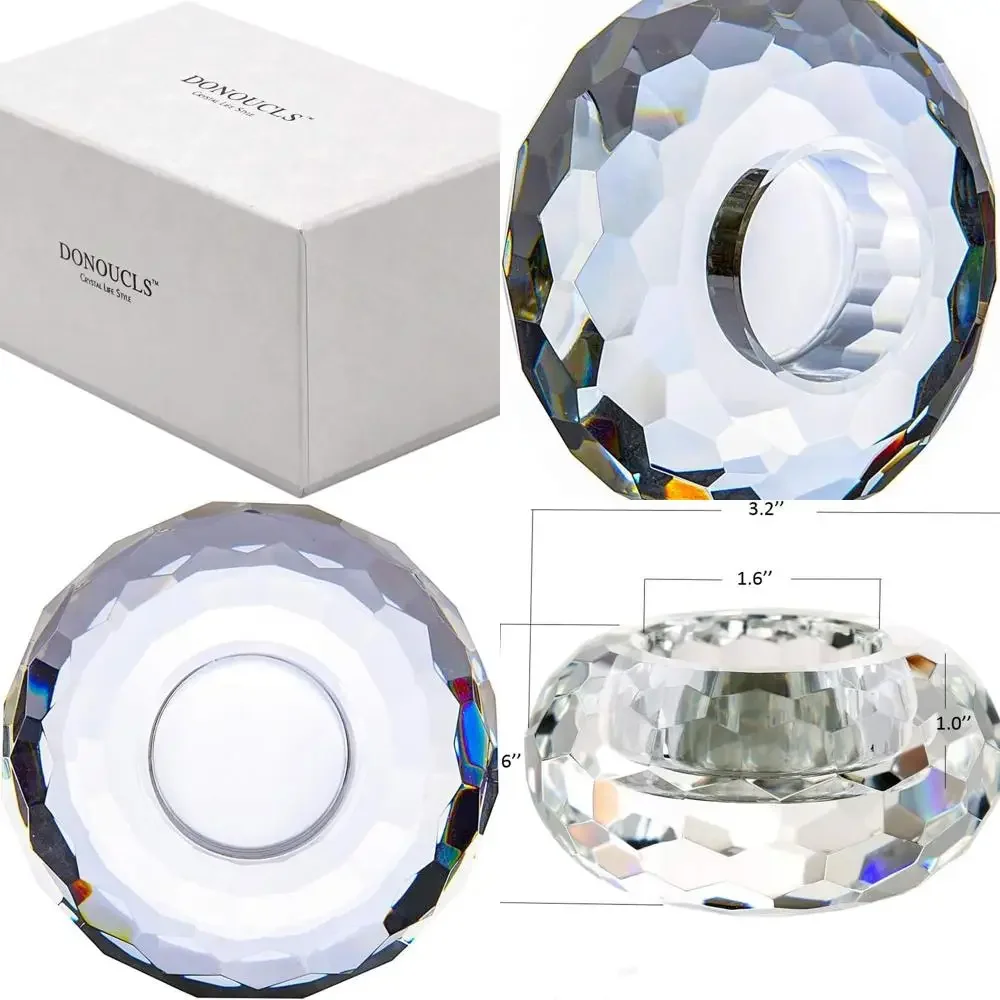 Хрустальные подсвечники для чайных свечей, хрустальный подсвечник ручной работы, банкетные украшения для дома, диаметр 3,2 дюйма x 1,6 дюйма, высокий набор o
Хрустальные подсвечники для чайных свечей, хрустальный подсвечник ручной работы, банкетные украшения для дома, диаметр 3,2 дюйма x 1,6 дюйма, высокий набор o