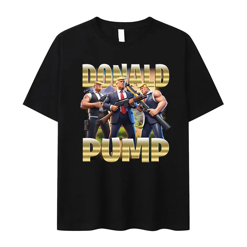 Funny Donald Pump Cartoon Graphic T-Shirt Men's Fashion Cotton Short Sleeve T-shirts Casual O-Neck Oversized T Shirt Streetwear
Funny Donald Pump Cartoon Graphic T-Shirt Men's Fashion Cotton Short Sleeve T-shirts Casual O-Neck Oversized T Shirt Streetwear