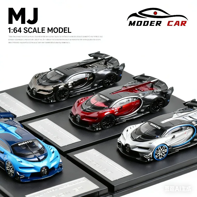 MJ 1:64 Bugatti VGT Vision GT Cast Alloy Static Car Model, Boys' Holiday Gift Toy, Adult Collection Decoration Item.
MJ 1:64 Bugatti VGT Vision GT Cast Alloy Static Car Model, Boys' Holiday Gift Toy, Adult Collection Decoration Item.