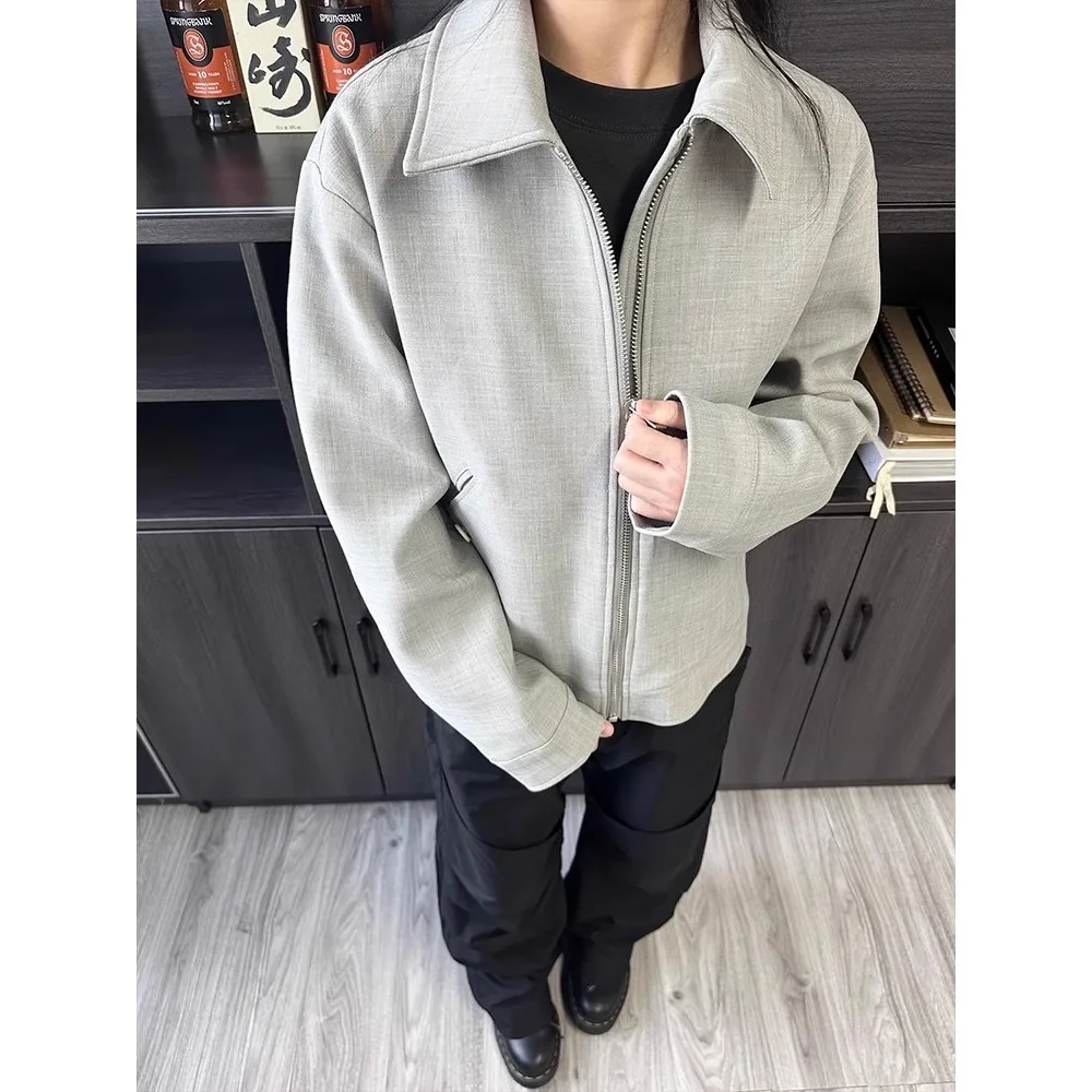 ay American Retro Cleanfit Stripe Linen Jaet Men's Autumn High-End Feeling Silhouette ort Suit Outerwear
ay American Retro Cleanfit Stripe Linen Jaet Men's Autumn High-End Feeling Silhouette ort Suit Outerwear