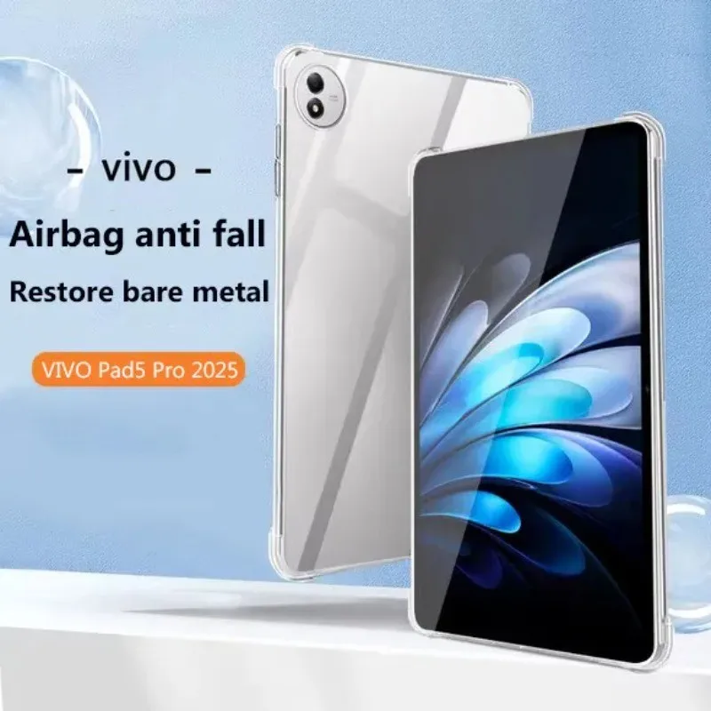 Shockproof TPU Cover For vivo Pad5e 12.1"2025 SE 12.3"Pad 5e 5 3 Pro 13inch iQOO Pad2 Pro 13"Air 11.5 Soft Transparent Back Case
Shockproof TPU Cover For vivo Pad5e 12.1"2025 SE 12.3"Pad 5e 5 3 Pro 13inch iQOO Pad2 Pro 13"Air 11.5 Soft Transparent Back Case