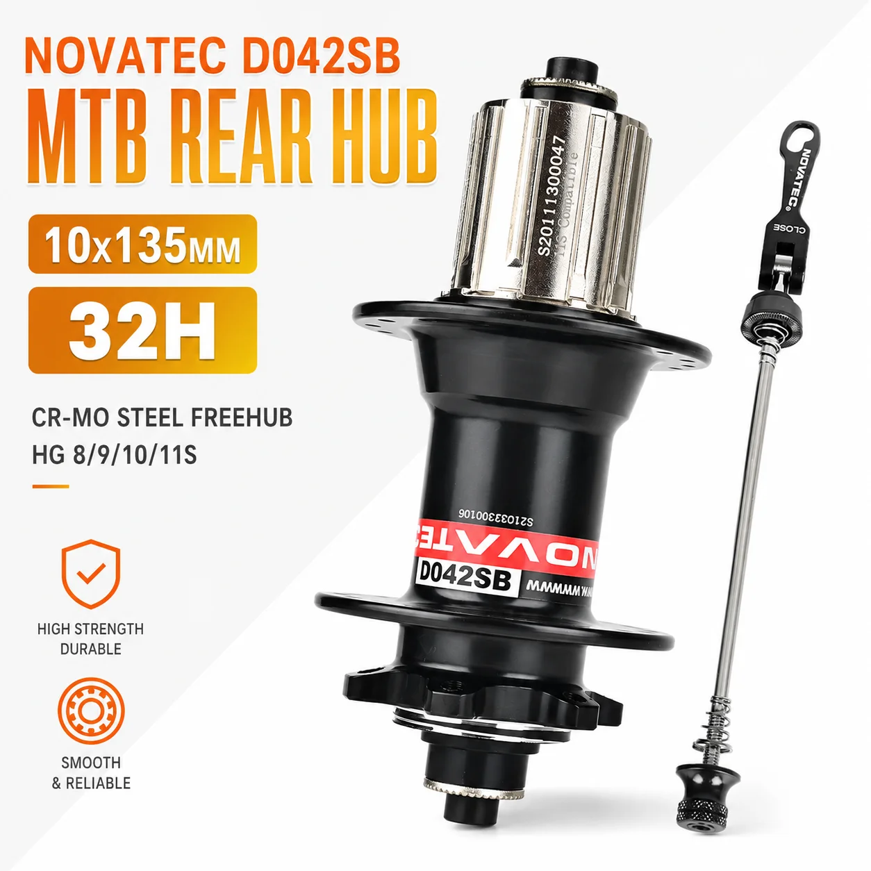 Novatec Bicycle Hubs D041SB D042SB Rear MTB Bike hubs 28 32 36 Holes For HG 8 9 10 11 Speed SX NX 12 Speed CR-MO Steel Freehub
Novatec Bicycle Hubs D041SB D042SB Rear MTB Bike hubs 28 32 36 Holes For HG 8 9 10 11 Speed SX NX 12 Speed CR-MO Steel Freehub