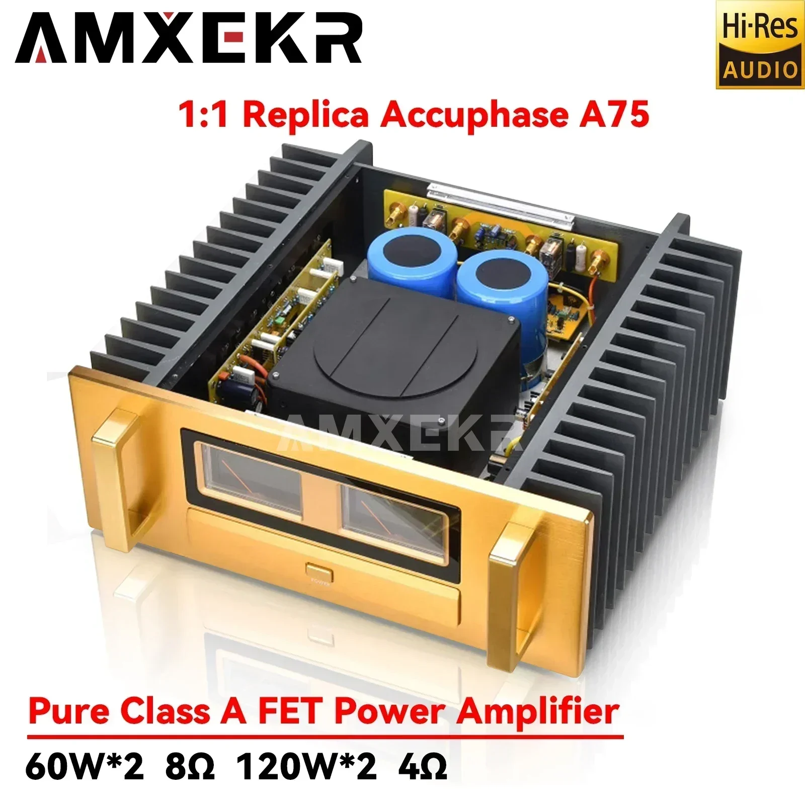 AMXEKR 1:1 Replica Accuphase A75 Line Reduced Version 120W*2 Pure Class A Field Effect Tube HIFI A75S Power Amplifier
AMXEKR 1:1 Replica Accuphase A75 Line Reduced Version 120W*2 Pure Class A Field Effect Tube HIFI A75S Power Amplifier