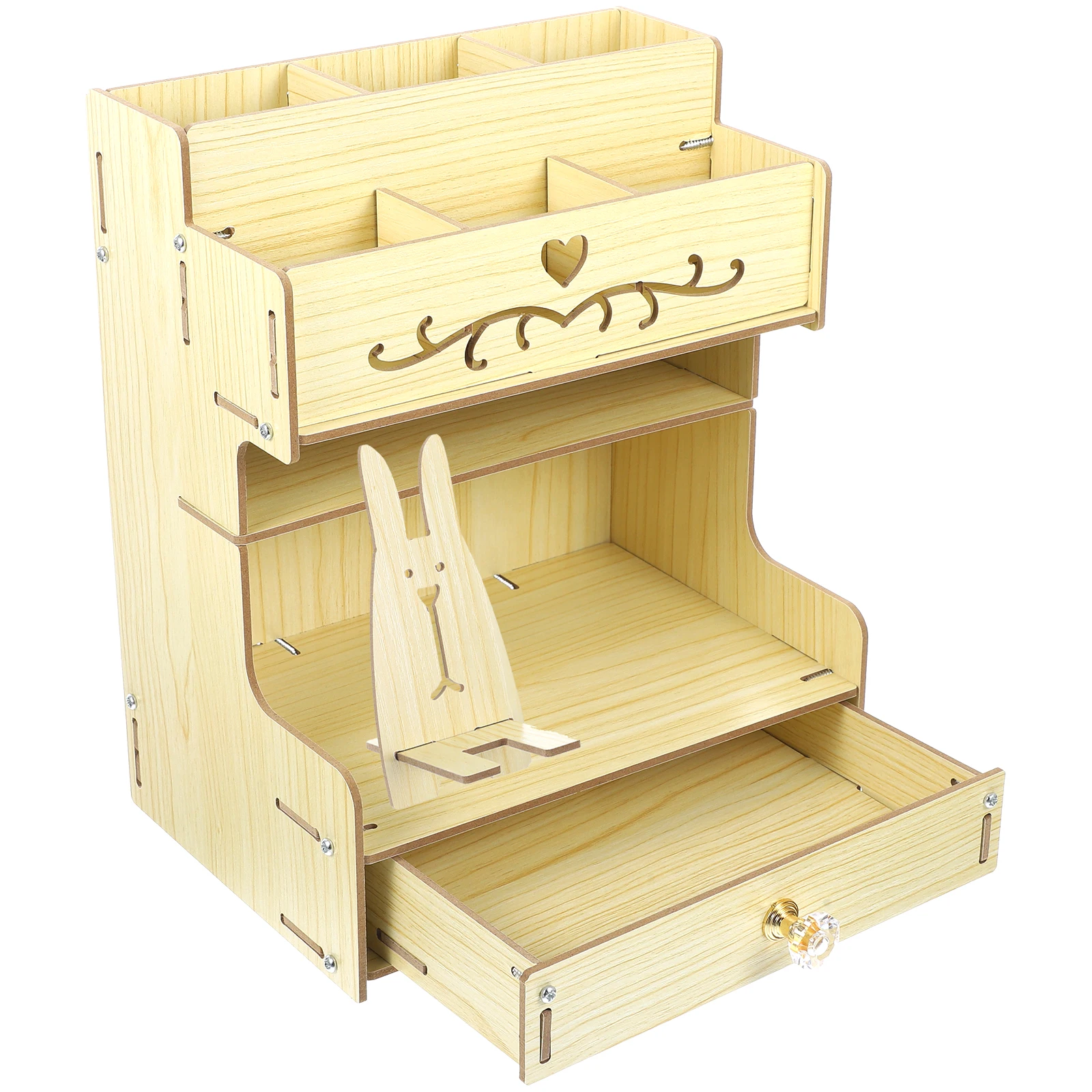 Wooden Desk ganizer Compact Multi Tier Stationery Storage Box Large Capacity Pen Holder Office School Bedroom Use
Wooden Desk ganizer Compact Multi Tier Stationery Storage Box Large Capacity Pen Holder Office School Bedroom Use