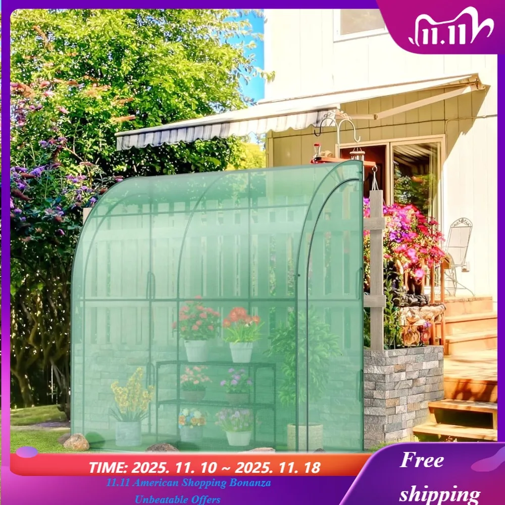 Теплица для ходьбы с 3-уровневой стойкой для цветов, устойчивая к атмосферным воздействиям полиэтиленовая крышка и свернутыми дверцами на молнии, теплица для садов
Теплица для ходьбы с 3-уровневой стойкой для цветов, устойчивая к атмосферным воздействиям полиэтиленовая крышка и свернутыми дверцами на молнии, теплица для садов