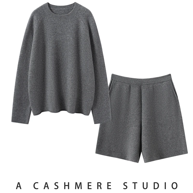 SoftCash шорты с круглым вырезом и длинными рукавами, женский комплект из 100% кашемира, стильный стильный свитер, осень-зима, высококачественный мягкий трикотаж
SoftCash шорты с круглым вырезом и длинными рукавами, женский комплект из 100% кашемира, стильный стильный свитер, осень-зима, высококачественный мягкий трикотаж