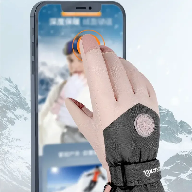 1 Pair Of Ski Gloves With Wrist Belt, Waterproof Winter Inner Fleece Sports Glove For Cycling Skiing Hiking
1 Pair Of Ski Gloves With Wrist Belt, Waterproof Winter Inner Fleece Sports Glove For Cycling Skiing Hiking