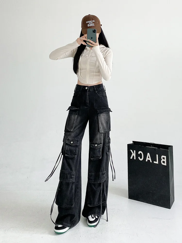 Autumn Fashion Gradient Multiple Pockets Design Jeans Women's Single Button High Waist Denim Pants 2025 Spring Female New
Autumn Fashion Gradient Multiple Pockets Design Jeans Women's Single Button High Waist Denim Pants 2025 Spring Female New