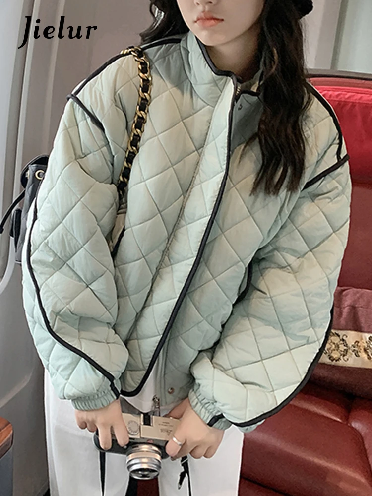 Jielur Winter New Loose Chic Parkas Woman Outerwear Simple Basic Parkas Female White Black Contrast Color Korean Top Female
Jielur Winter New Loose Chic Parkas Woman Outerwear Simple Basic Parkas Female White Black Contrast Color Korean Top Female