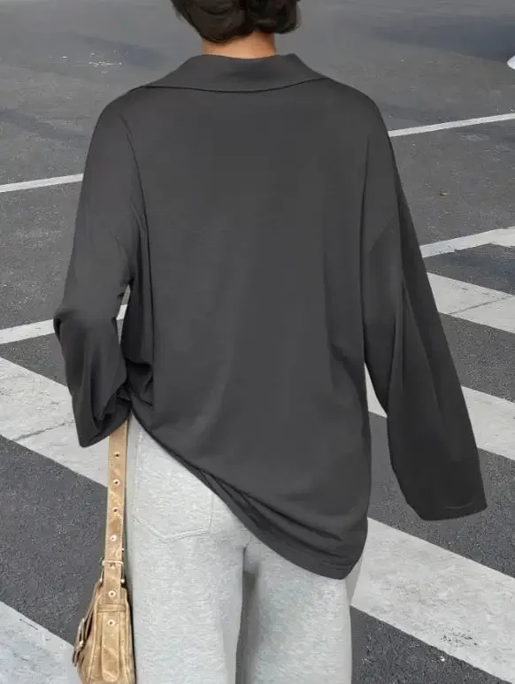 2026 Spring/Summer Women's Wear Casual Simple Long Sleeve Loose Bottom Shirt Female Daily Clothing New Fashion Lapel Blouses
2026 Spring/Summer Women's Wear Casual Simple Long Sleeve Loose Bottom Shirt Female Daily Clothing New Fashion Lapel Blouses