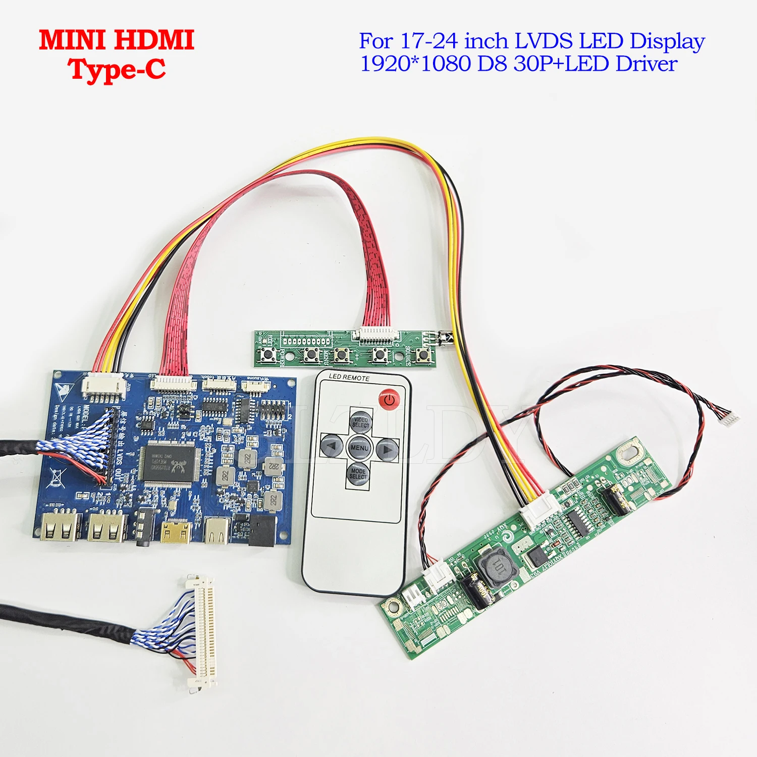 Для LM215WF3 LM238WF1 LM238WF2 MV215FHM T215HVN01 1920*1080 LVDS 30Pin HDMI Type-C 2 * USB ЖК-контроллер Плата дисплея DIY Kit
Для LM215WF3 LM238WF1 LM238WF2 MV215FHM T215HVN01 1920*1080 LVDS 30Pin HDMI Type-C 2 * USB ЖК-контроллер Плата дисплея DIY Kit