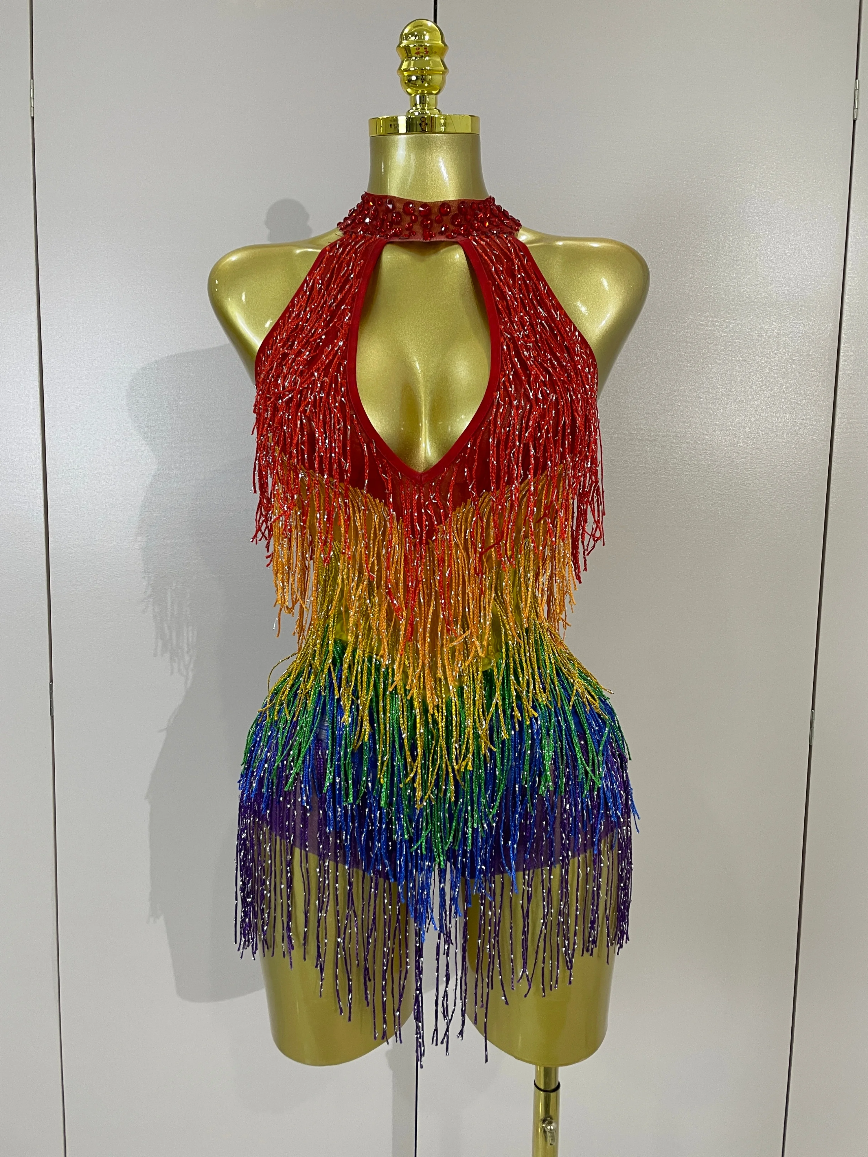 Sparkly Diamonds Graduated Rainbow Color Sexy Mesh Bodysuit Women Evening Party Birthday Club Gowns Photoshoot Stage Costumes
Sparkly Diamonds Graduated Rainbow Color Sexy Mesh Bodysuit Women Evening Party Birthday Club Gowns Photoshoot Stage Costumes