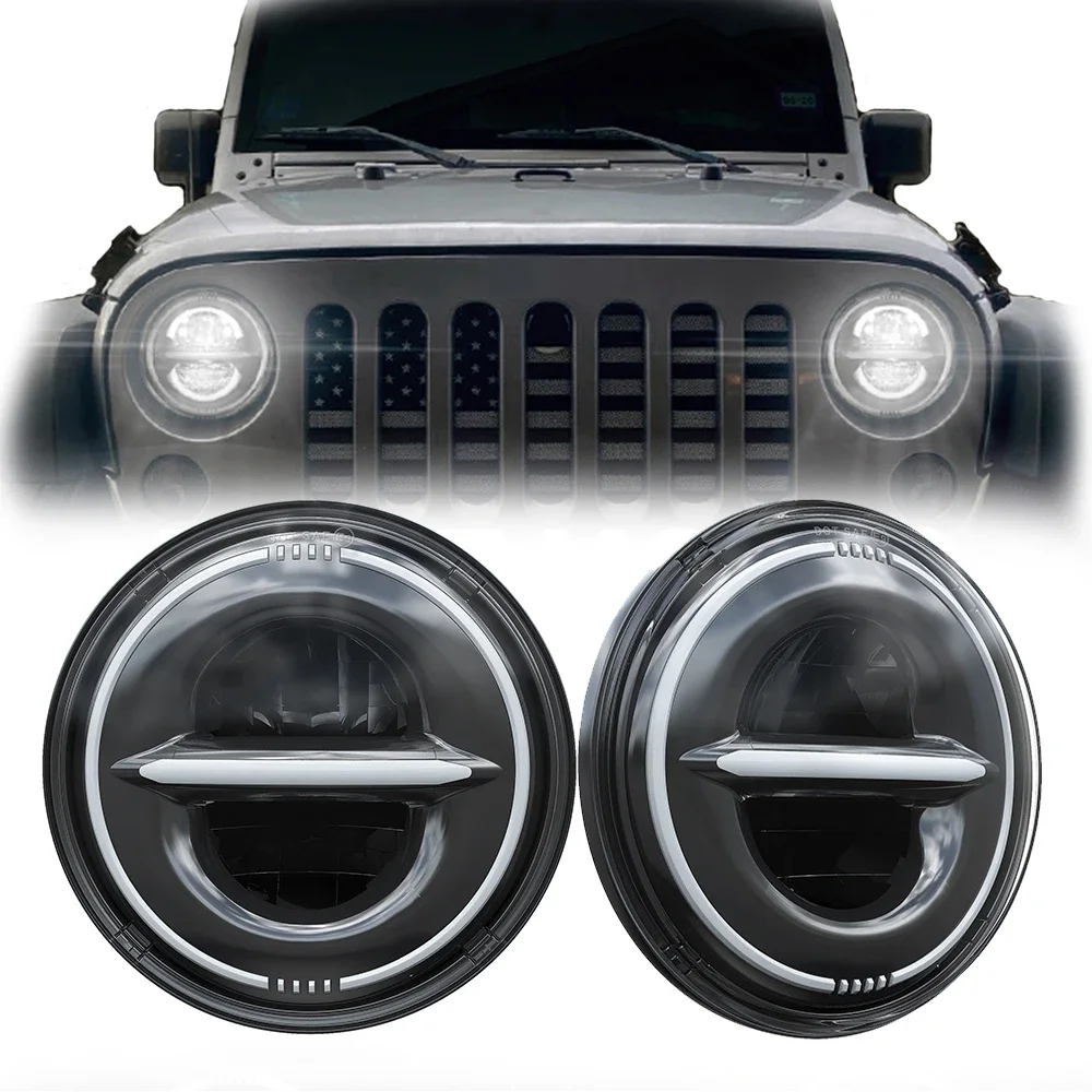 7 Inch LED Headlight Round Led with Yellow Turn Signal White DRL DOT Approved Fit for Jeep Wrangler
7 Inch LED Headlight Round Led with Yellow Turn Signal White DRL DOT Approved Fit for Jeep Wrangler