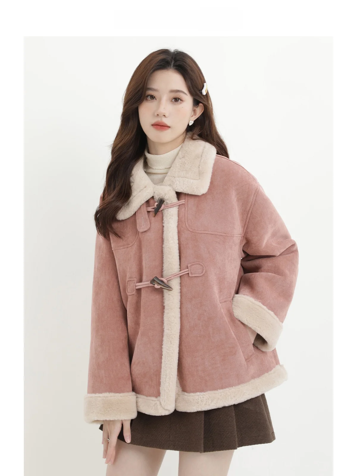 Свободное корейское пальто из меховой кожи с внутренним джатом Thiened, зимнее пальто для женщин, красивый топ в стиле ретро, качественный материал
Свободное корейское пальто из меховой кожи с внутренним джатом Thiened, зимнее пальто для женщин, красивый топ в стиле ретро, качественный материал