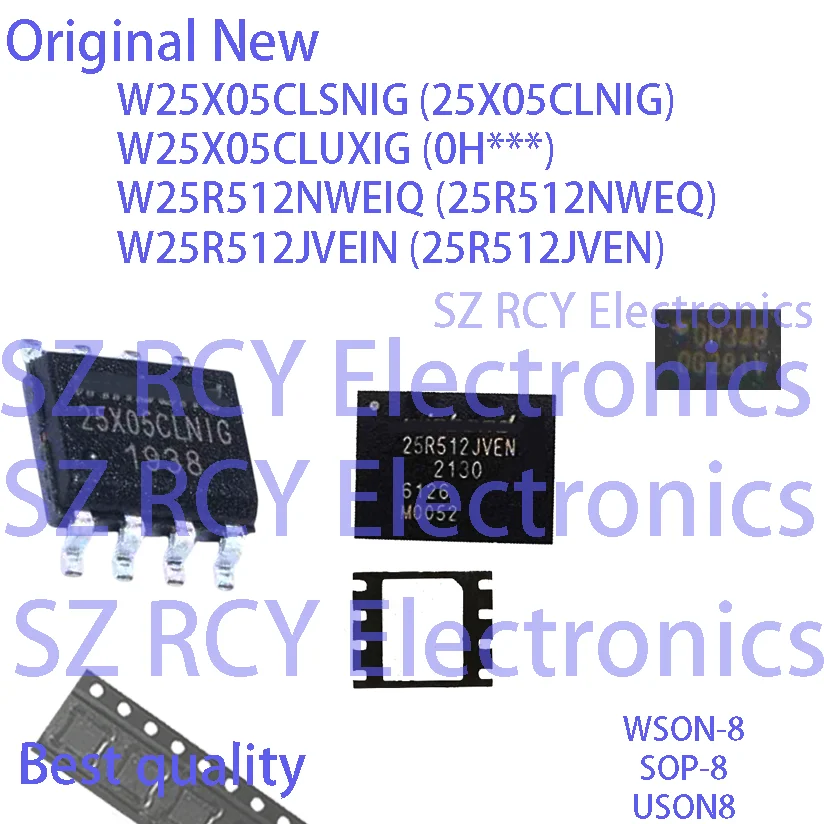 (2-30 шт.) W25X05CLSNIG 25X05CLNIG W25X05CLUXIG 0H*** W25R512NWEIQ 25R512NWEQ W25R512JVEIN 25R512JVEN NOR FLASH IC CHIP
(2-30 шт.) W25X05CLSNIG 25X05CLNIG W25X05CLUXIG 0H*** W25R512NWEIQ 25R512NWEQ W25R512JVEIN 25R512JVEN NOR FLASH IC CHIP