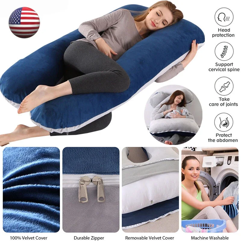 Multifunctional U Shaped Pillows Pregnancy Pregnant Support Pillow Detachable And Washable Full Body Pillow Pure Cotton Cushion
Multifunctional U Shaped Pillows Pregnancy Pregnant Support Pillow Detachable And Washable Full Body Pillow Pure Cotton Cushion