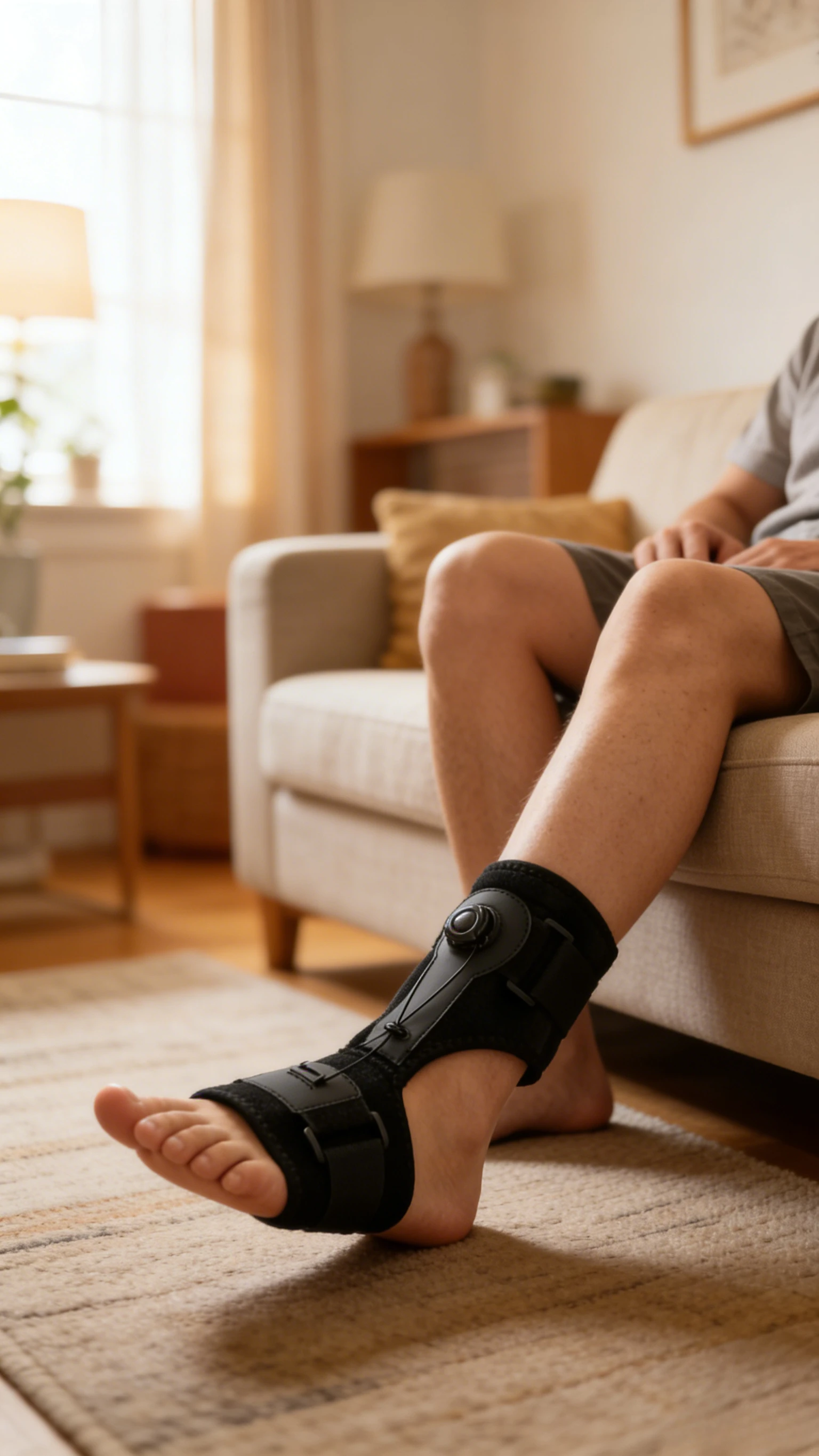 Регулируемый фиксатор голеностопа с поворотной ручкой – ночной бандаж при подошвенном фасциите и поддержка при синдроме опущенной стопы для сна и ежедневного использования, унисекс
Регулируемый фиксатор голеностопа с поворотной ручкой – ночной бандаж при подошвенном фасциите и поддержка при синдроме опущенной стопы для сна и ежедневного использования, унисекс