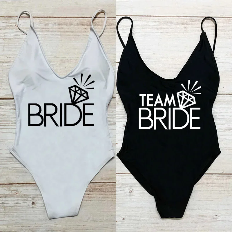 One Piece Swimsuit Women Team Bride Swimwear Woman Bachelor Party Beachwear Sexy Padded Summer Bathing Suit High Cut Swimsuits
One Piece Swimsuit Women Team Bride Swimwear Woman Bachelor Party Beachwear Sexy Padded Summer Bathing Suit High Cut Swimsuits