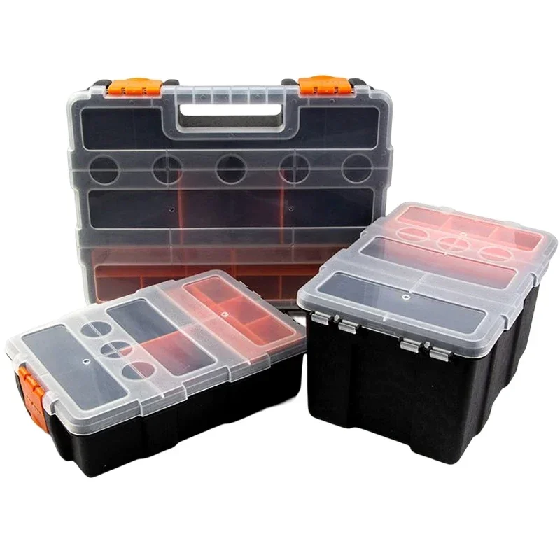 1PC Multi-functional Tool Box Hardware Parts Storage Boxes Removable Dividers Plastic Container Screw Element Sorting Organizer
1PC Multi-functional Tool Box Hardware Parts Storage Boxes Removable Dividers Plastic Container Screw Element Sorting Organizer