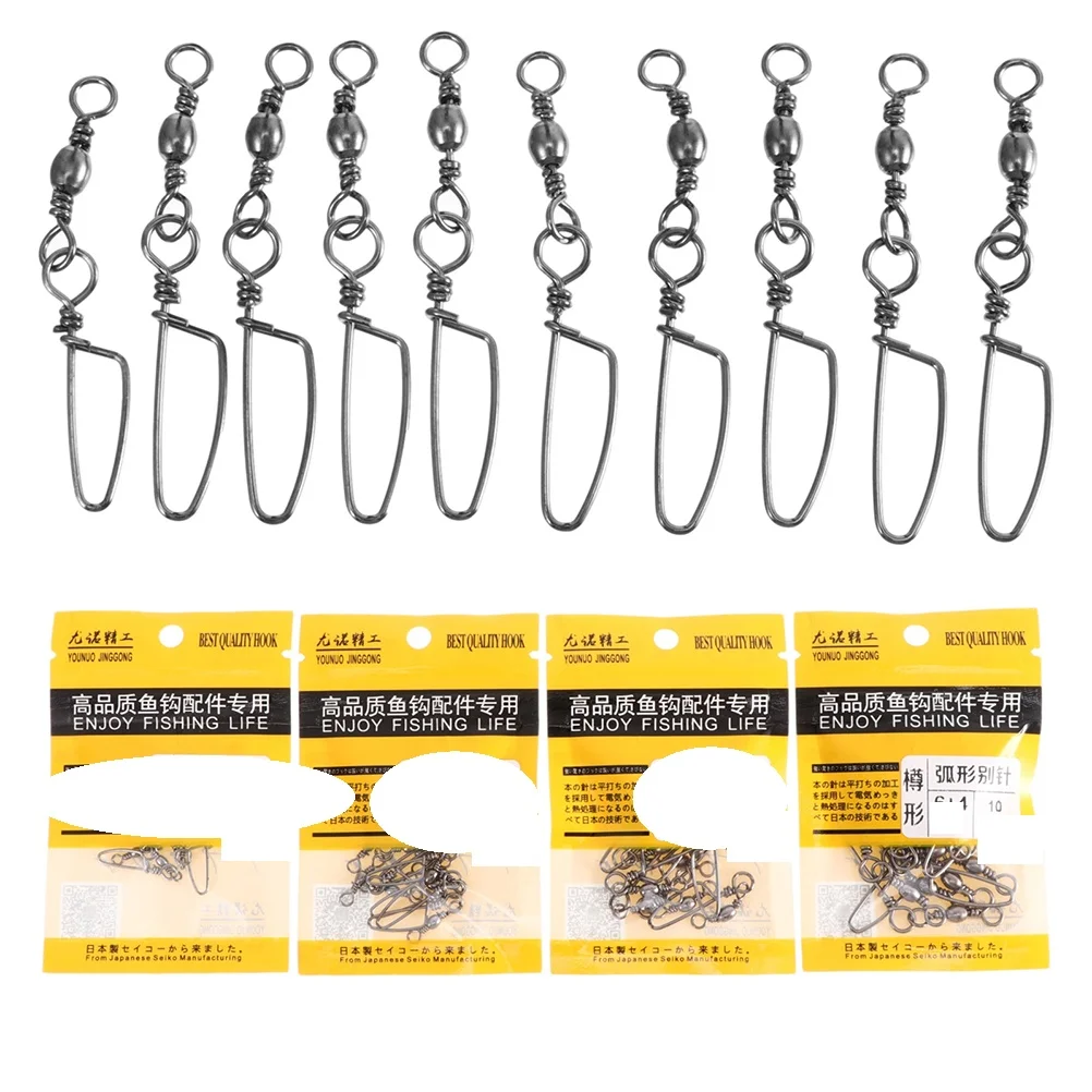 80pcs Fishing Swivels Snap Curved Pins Lock Circle Hooks Stainless Steel Balls Smooth Action Rotating Saltwater
80pcs Fishing Swivels Snap Curved Pins Lock Circle Hooks Stainless Steel Balls Smooth Action Rotating Saltwater