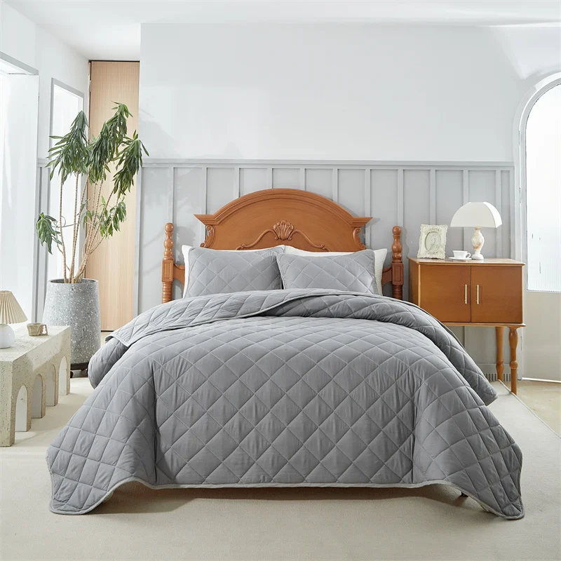 Soft Bedspreads Bed Coverlets for All Seasons Queen Quilt Bedding Set with Pillow Shams, Lightweight Quilts Queen Size Coverlet
Soft Bedspreads Bed Coverlets for All Seasons Queen Quilt Bedding Set with Pillow Shams, Lightweight Quilts Queen Size Coverlet
