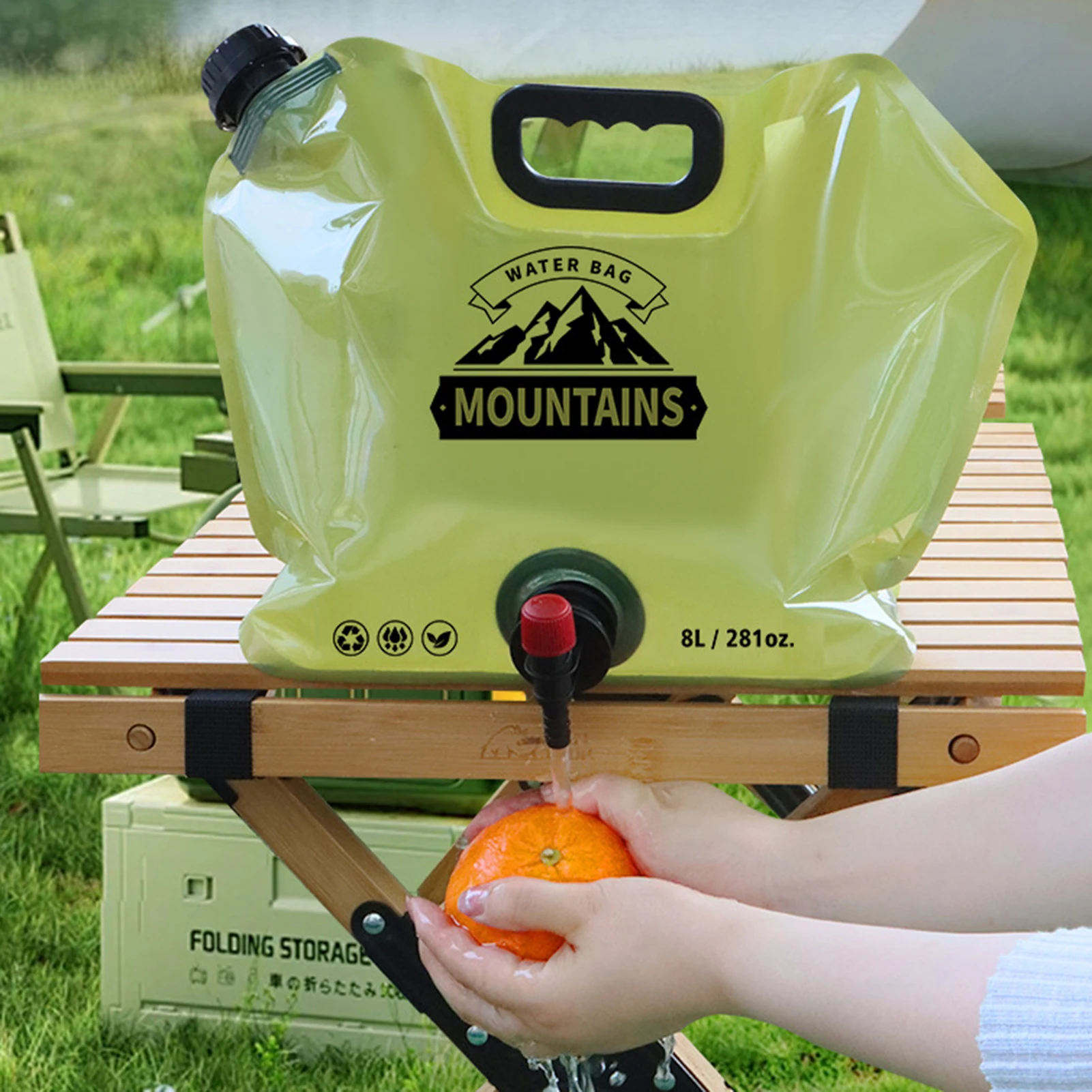 Portable Folding Water Bag 8L Large Capacity Water Tank For Camping Picnic Thickened Soft Water Bag With Faucet Water Container
Portable Folding Water Bag 8L Large Capacity Water Tank For Camping Picnic Thickened Soft Water Bag With Faucet Water Container