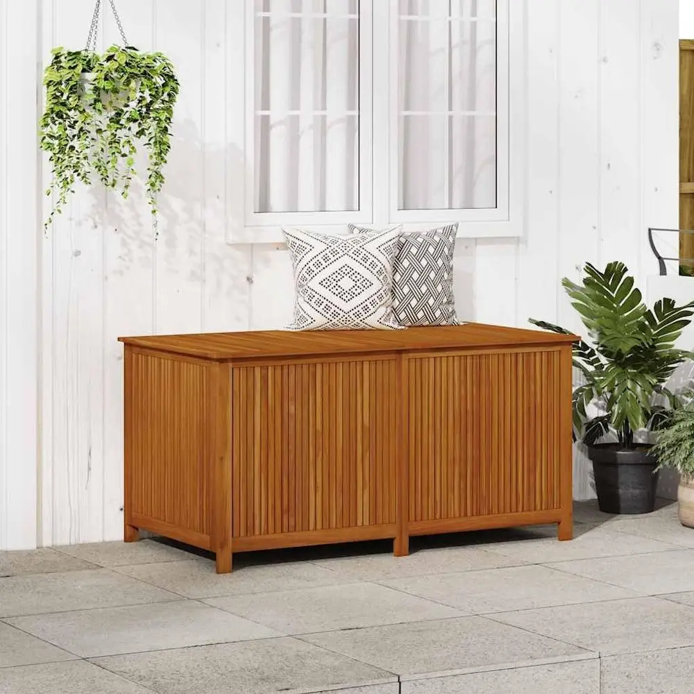 Brown Acacia Wood Outdoor Storage Box 59.1 x 31.5 x 29.5 in Deck Box Chest Patio Container or Garden Balcony and Porch
Brown Acacia Wood Outdoor Storage Box 59.1 x 31.5 x 29.5 in Deck Box Chest Patio Container or Garden Balcony and Porch