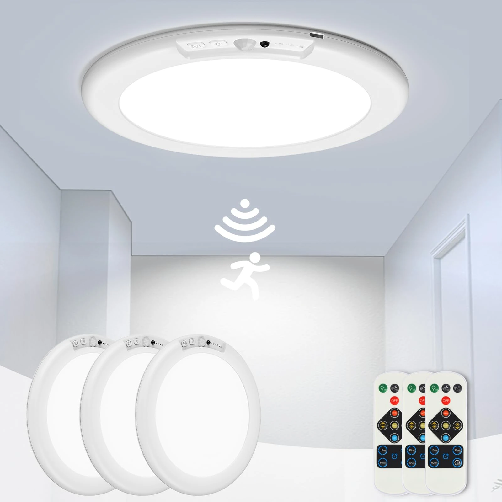 Sensor Ceiling Light Magnetic Mount Dimmable For Living Room Balcony Bedroom Bathroom Hallway Indoor Lighting Charging Lighting
Sensor Ceiling Light Magnetic Mount Dimmable For Living Room Balcony Bedroom Bathroom Hallway Indoor Lighting Charging Lighting