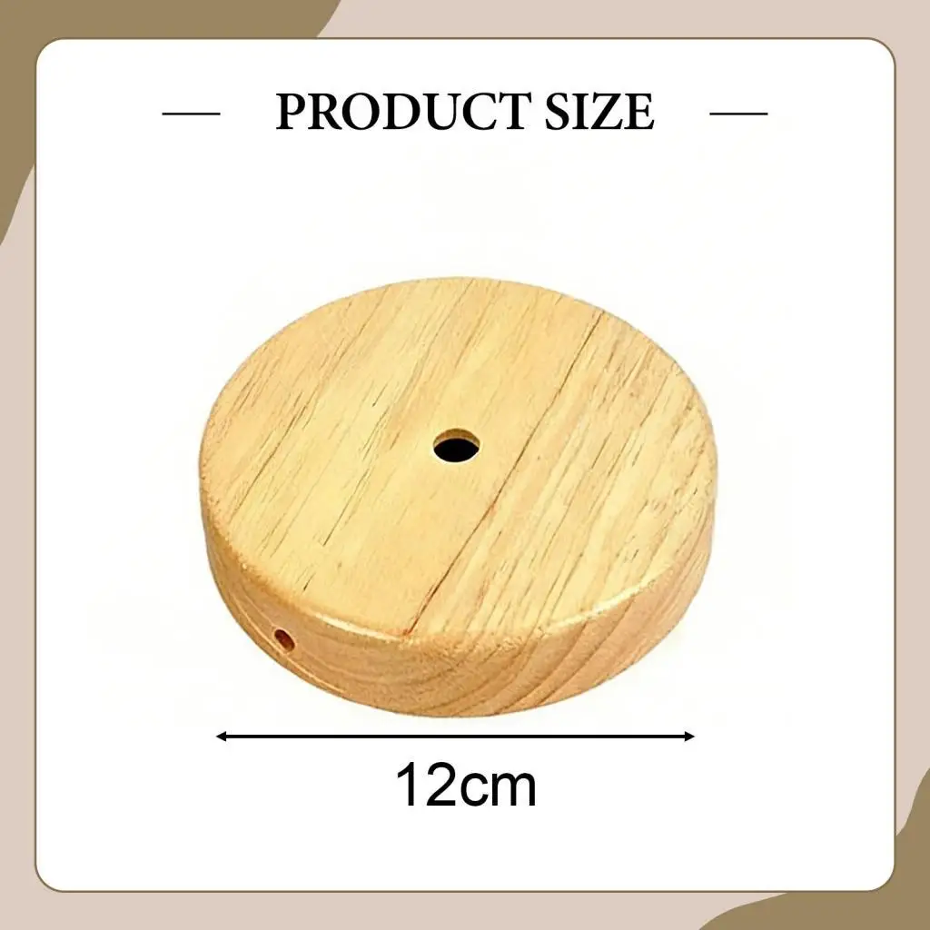 Solid Wood Round Ceiling Light Canopy Light Fixture Cover Plate for Rustic Hanging Lamps DIY Lighting Accessory
Solid Wood Round Ceiling Light Canopy Light Fixture Cover Plate for Rustic Hanging Lamps DIY Lighting Accessory