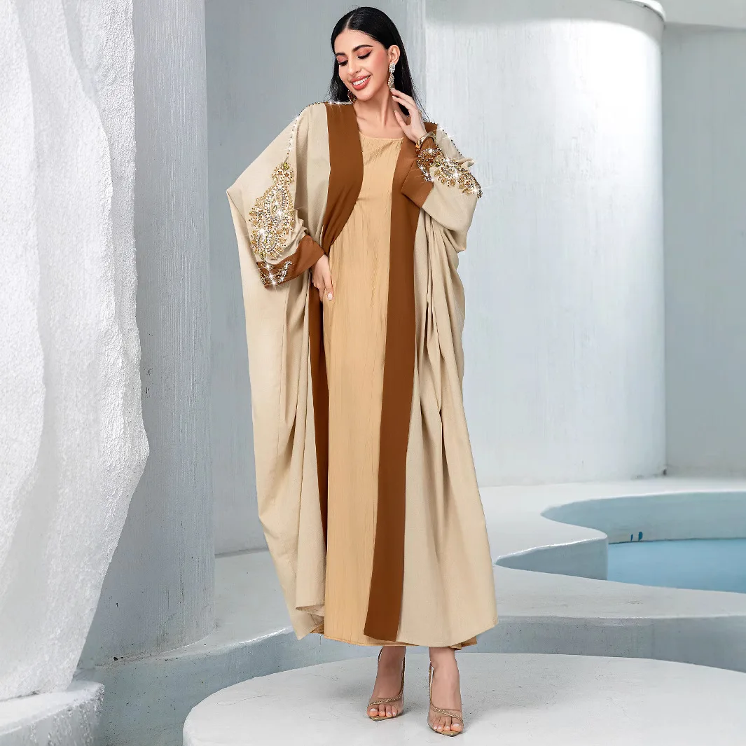 Dubai Open Abaya Diamonds Robe Muslim Dress for Women Kimono Caftan Marocain Cardigan Jalabiya Kaftan Marocain Islam Clothing
Dubai Open Abaya Diamonds Robe Muslim Dress for Women Kimono Caftan Marocain Cardigan Jalabiya Kaftan Marocain Islam Clothing