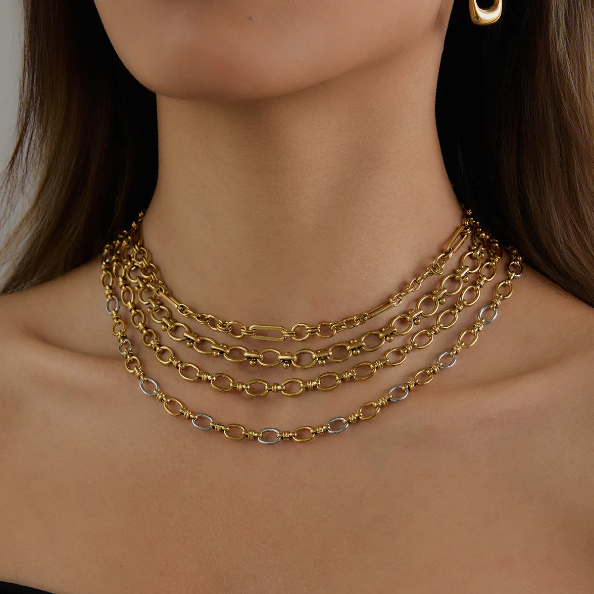 Classic Handmade Clip Ball Chain Necklace 18K Gold-plated Stainless Steel Women's Necklace Waterproof Jewelry
Classic Handmade Clip Ball Chain Necklace 18K Gold-plated Stainless Steel Women's Necklace Waterproof Jewelry