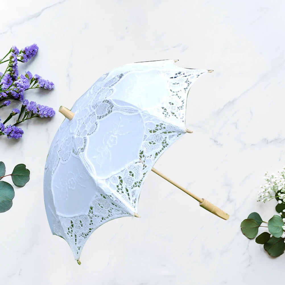 Graceful 31cm White Handle 38cm Lace Parasol Wedding Bridal Shower Photography Decorative Umbrella Bridesmaid Gift
Graceful 31cm White Handle 38cm Lace Parasol Wedding Bridal Shower Photography Decorative Umbrella Bridesmaid Gift
