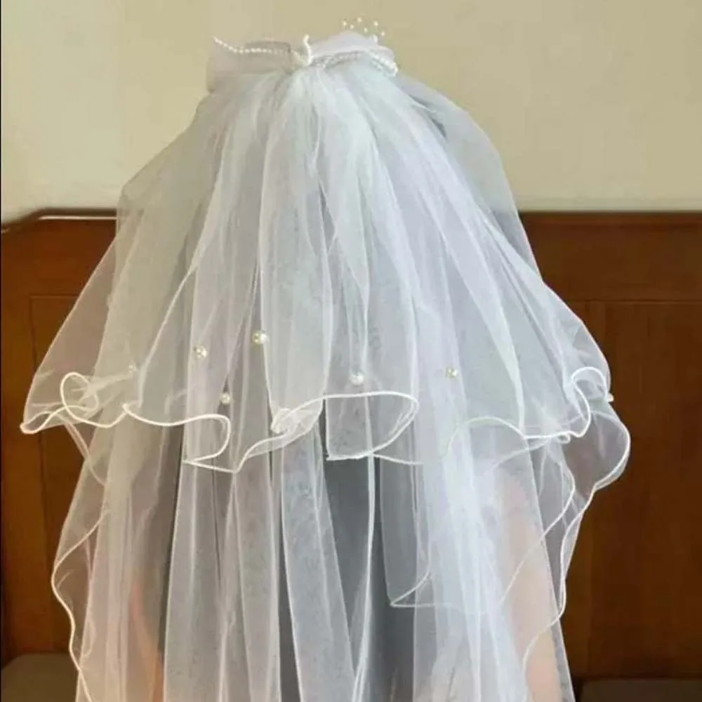 Elegant White Veil Hair Clip Bow Mesh Girls Head Gauze Beads Headdress Bridal Tulle Birthday Headdress
Elegant White Veil Hair Clip Bow Mesh Girls Head Gauze Beads Headdress Bridal Tulle Birthday Headdress