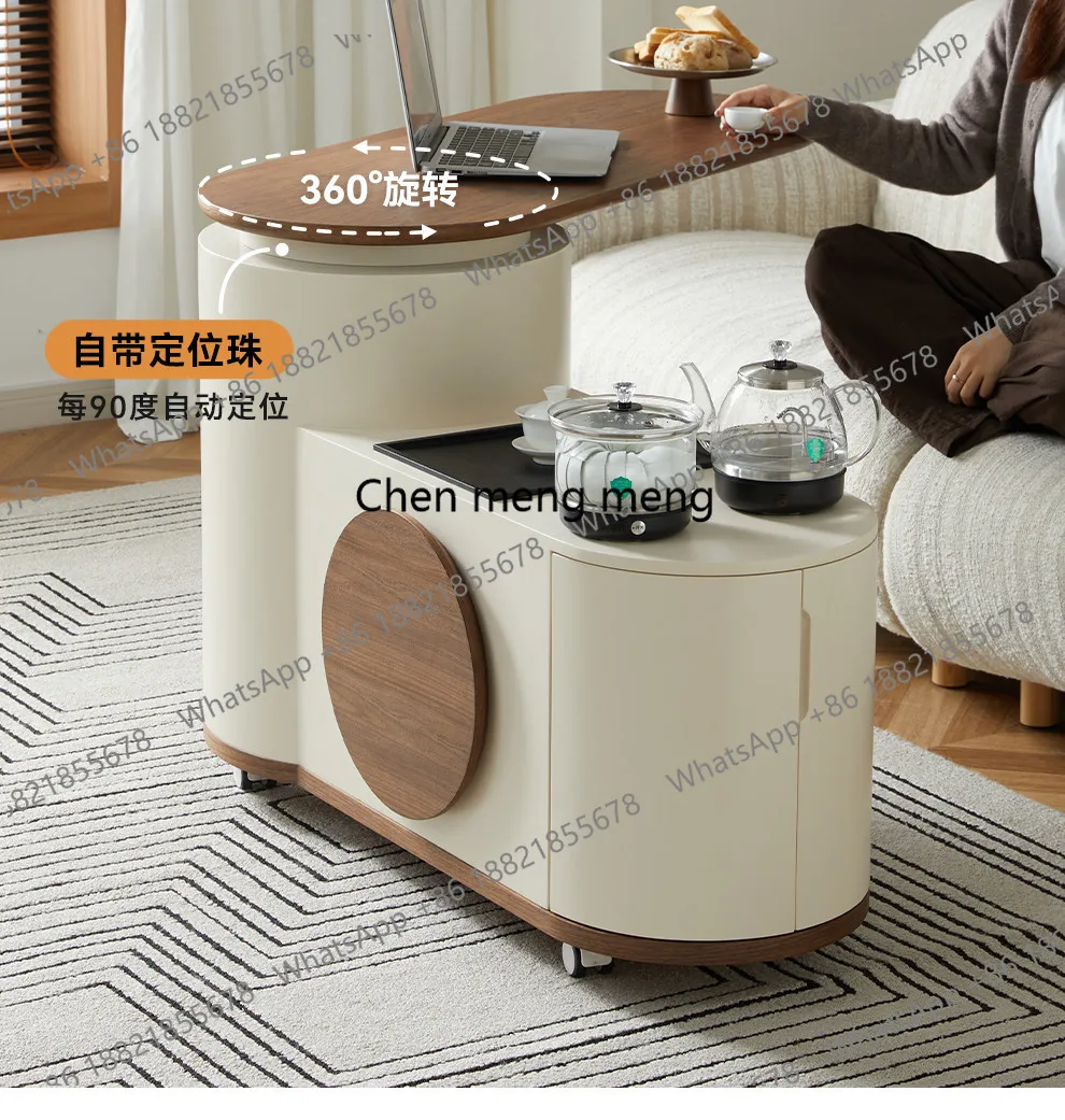 Rotating tea table kettle integrated 2026 new movable balcony small tea cart
Rotating tea table kettle integrated 2026 new movable balcony small tea cart