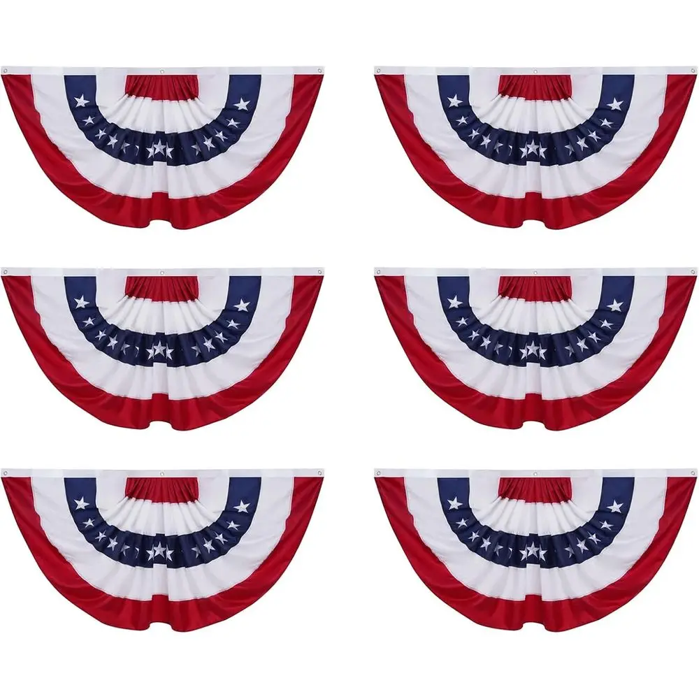 Patriotic Outdoor 3x6 ft Pleated US Flag Banners, 250th Anniversary, Memorial Day, 4th July Celebrations
Patriotic Outdoor 3x6 ft Pleated US Flag Banners, 250th Anniversary, Memorial Day, 4th July Celebrations