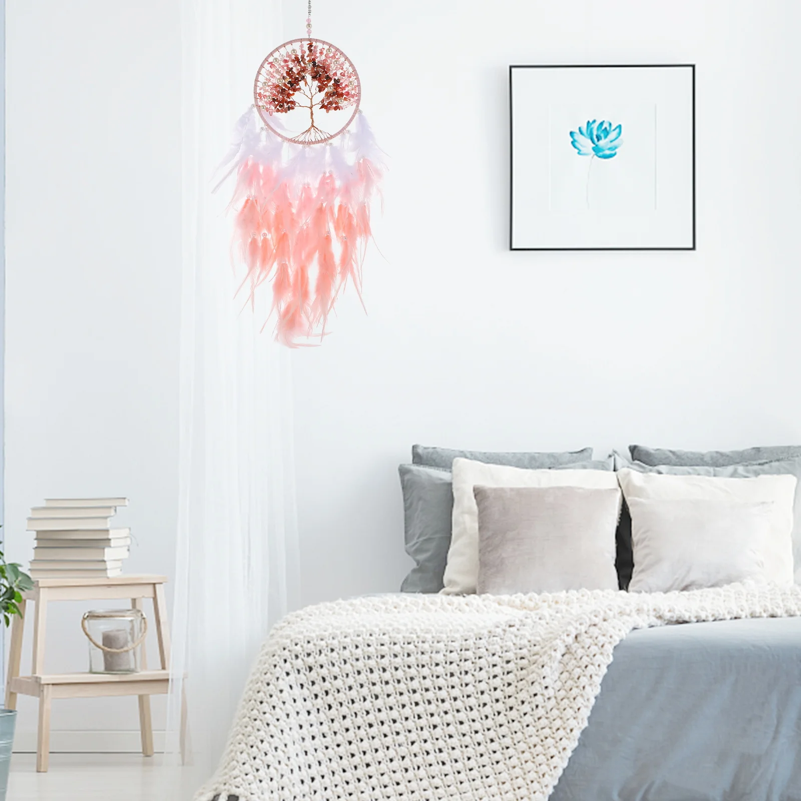 1pc Tree Of Catcher Pink Handmade Hanging Decoration For Home Garden Party Festival Wall Art Decorations
1pc Tree Of Catcher Pink Handmade Hanging Decoration For Home Garden Party Festival Wall Art Decorations