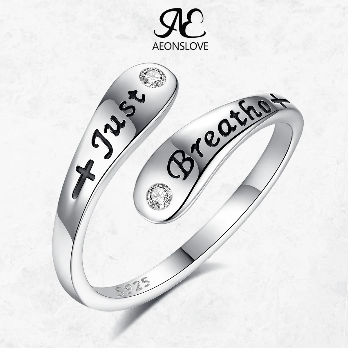 AEONSLOVE кольцо из стерлингового серебра 925 пробы для женщин и мужчин, регулируемые лечебные кольца, ювелирные изделия веры, вдохновляющие подарки
AEONSLOVE кольцо из стерлингового серебра 925 пробы для женщин и мужчин, регулируемые лечебные кольца, ювелирные изделия веры, вдохновляющие подарки