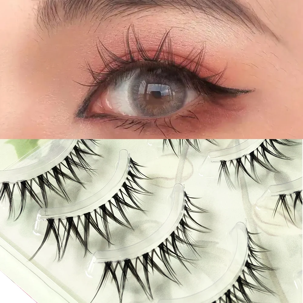 5 Pairs Thai Makeup False Eyelashes Set Manga Eyelashes Natural Looking V Shape Soft Reusable Fake Eyelash Extension Cosmetics
5 Pairs Thai Makeup False Eyelashes Set Manga Eyelashes Natural Looking V Shape Soft Reusable Fake Eyelash Extension Cosmetics