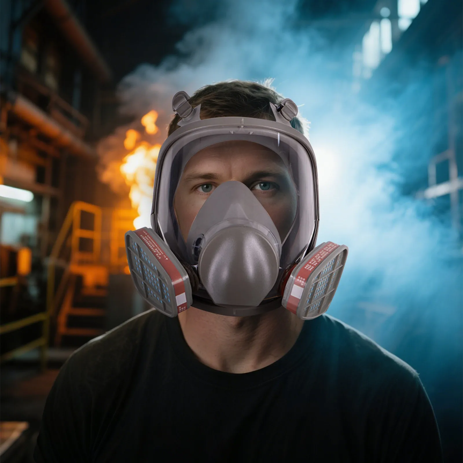 Anti-Fog Gas Mask Full Face Industrial Painting Spraying Respirator Safety Work Filter Dust Proof Formaldehyde Protection
Anti-Fog Gas Mask Full Face Industrial Painting Spraying Respirator Safety Work Filter Dust Proof Formaldehyde Protection