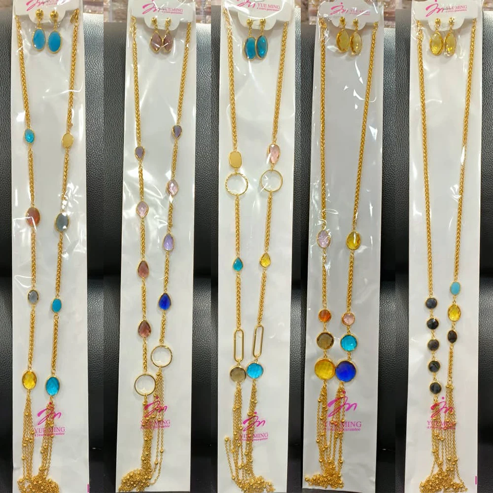 Fashion Zircon Earrings Jewelry Set for Women 120cm Long Chain Necklace Copper 18K Gold Plated Luxury Design Jewellery
Fashion Zircon Earrings Jewelry Set for Women 120cm Long Chain Necklace Copper 18K Gold Plated Luxury Design Jewellery