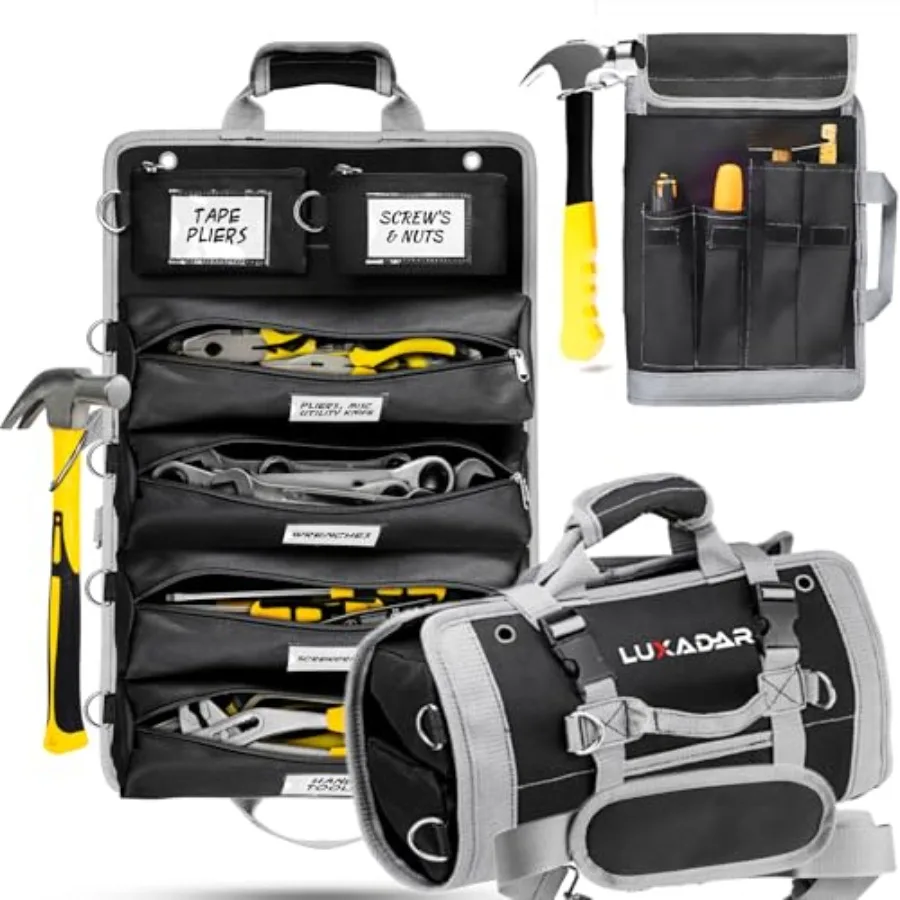 Updated Tool Roll Up Tool Bag Organizer, Name Tags, Advansed Features, Heavy Duty Tool Roll Bag Organizer, Mens Gifts For Him M
Updated Tool Roll Up Tool Bag Organizer, Name Tags, Advansed Features, Heavy Duty Tool Roll Bag Organizer, Mens Gifts For Him M
