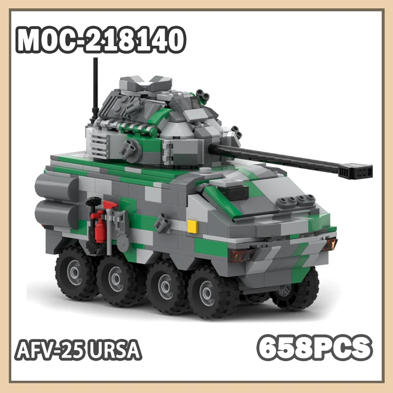 MOC-218140 Military War Series AFV-25 Ursa Model Building Blocks DIY Brick Kids Toys Classic TANK DIY Set Bricks Gifts 658PCS
MOC-218140 Military War Series AFV-25 Ursa Model Building Blocks DIY Brick Kids Toys Classic TANK DIY Set Bricks Gifts 658PCS
