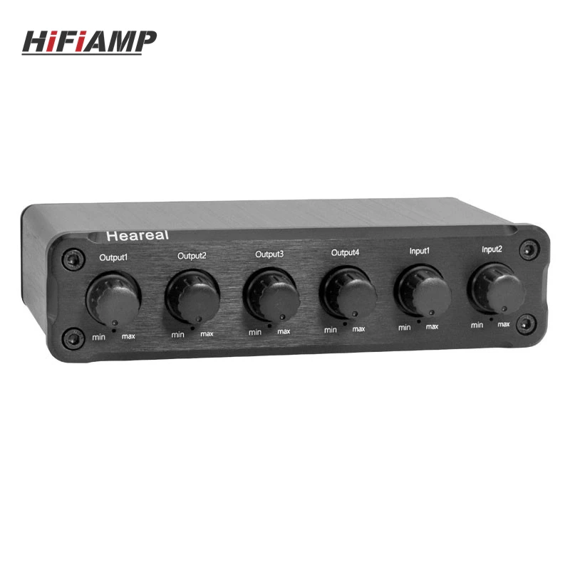 Heareal F3 Audio Signal Splitter 2 Inputs 4 Outputs Stereo Low Distortion Audio Mixer DC12V
Heareal F3 Audio Signal Splitter 2 Inputs 4 Outputs Stereo Low Distortion Audio Mixer DC12V