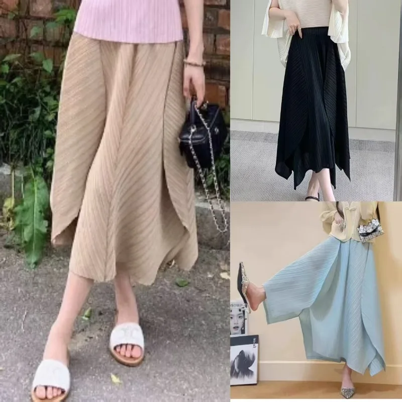 Miyake Pleated Half Skirt Women Pleats 2025 Summer New Drape Feeling Irregular Pleated Jupe Long Skirt Solid Women Clothing
Miyake Pleated Half Skirt Women Pleats 2025 Summer New Drape Feeling Irregular Pleated Jupe Long Skirt Solid Women Clothing