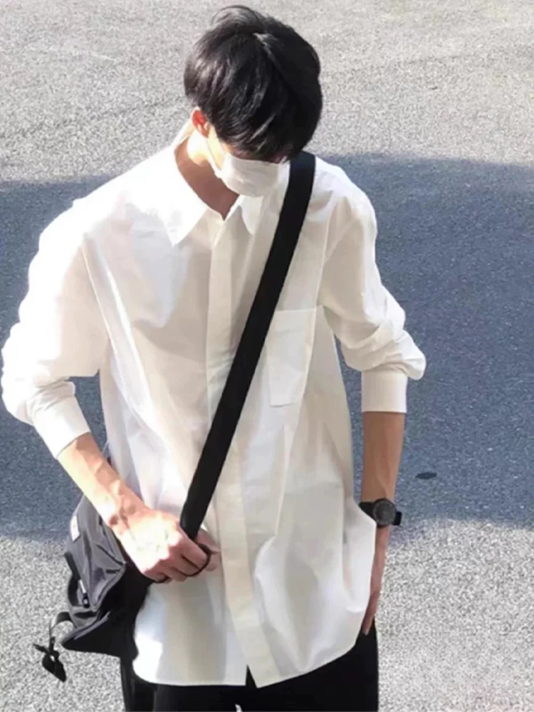 Teenage Style Long Sleeve White Shirt Men's Spring Suit Inner Wear Layering High End Feeling Cool Shirt DK Uniform
Teenage Style Long Sleeve White Shirt Men's Spring Suit Inner Wear Layering High End Feeling Cool Shirt DK Uniform
