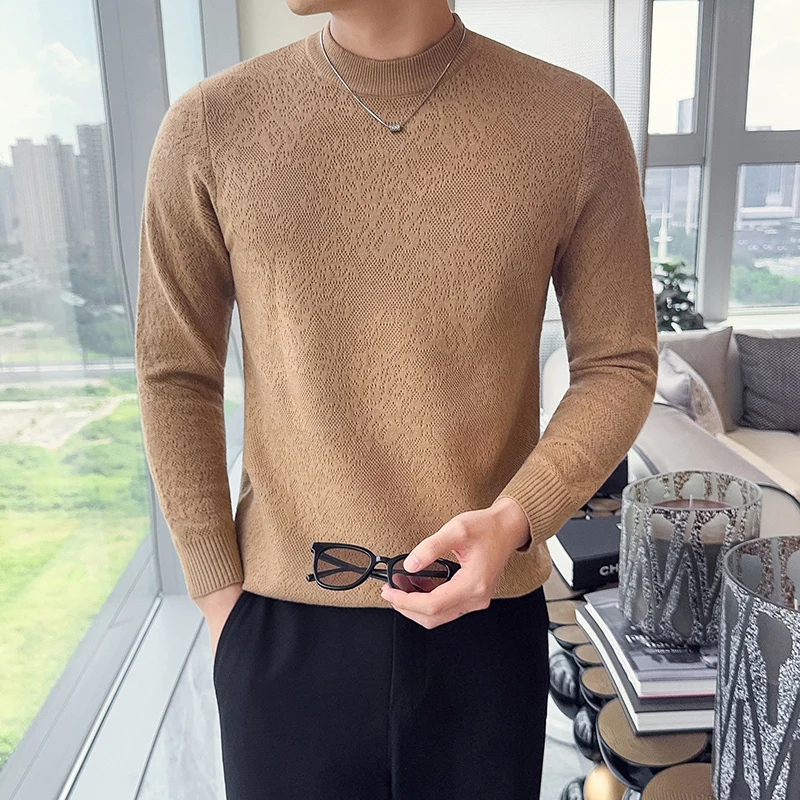 Свитер мужской осень-зима Новые теплые мужские повседневные свитера с длинным рукавом Slim Fit с круглым воротником дышащие мягкие вязаные Pull Homme 3XL 
Свитер мужской осень-зима Новые теплые мужские повседневные свитера с длинным рукавом Slim Fit с круглым воротником дышащие мягкие вязаные Pull Homme 3XL