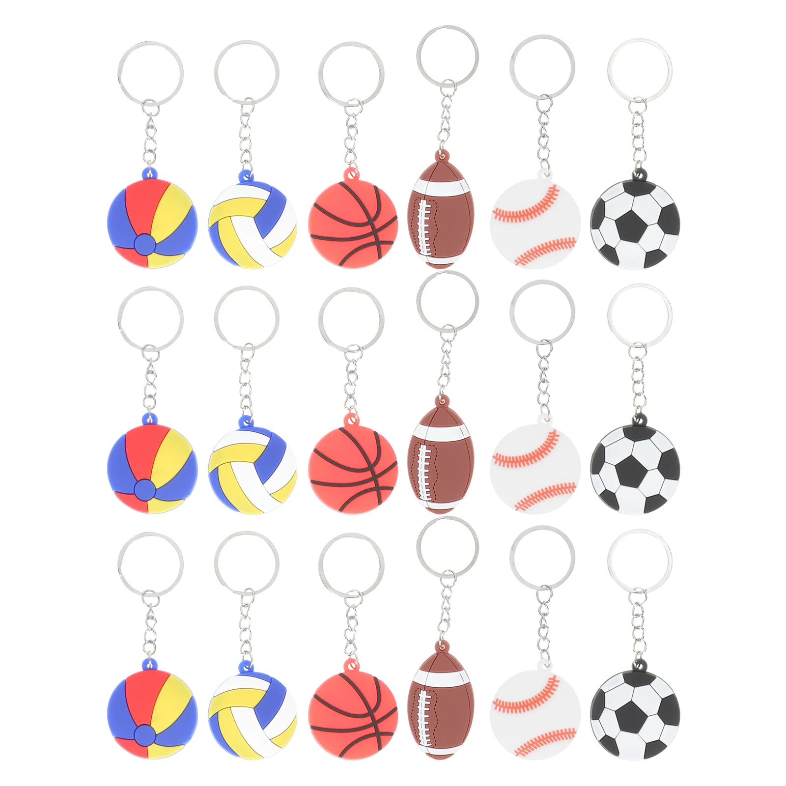 20 Pcs Keychains Sports Balls Soccer Football Basketball Themed Pendants Gifts Party Favors Camping Hiking Accessories
20 Pcs Keychains Sports Balls Soccer Football Basketball Themed Pendants Gifts Party Favors Camping Hiking Accessories