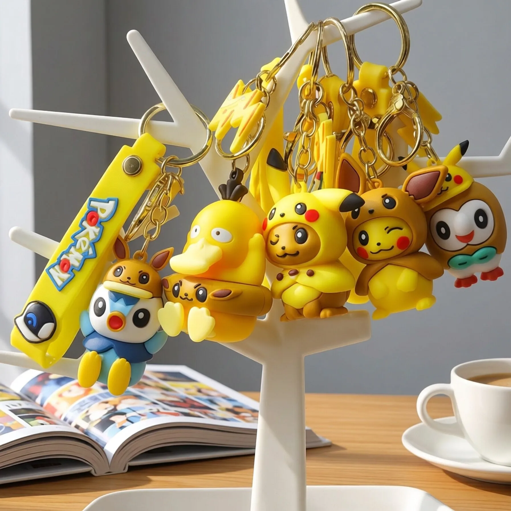 6 Style Ins Pokemon Pikachu Keychain Kawaii Anime Psyduck Cos Eevee Girl Shoulder Bag Car Keychain Cartoon Boy Backpack Keychain
6 Style Ins Pokemon Pikachu Keychain Kawaii Anime Psyduck Cos Eevee Girl Shoulder Bag Car Keychain Cartoon Boy Backpack Keychain