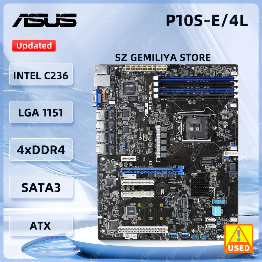 Серверная материнская плата ASUS P10S-E/4L Intel C236, разъем набора микросхем H4 LGA 1151 DDR4 64 ГБ 2400 МГц ATX 1x PCI-E 3,0 x16
Серверная материнская плата ASUS P10S-E/4L Intel C236, разъем набора микросхем H4 LGA 1151 DDR4 64 ГБ 2400 МГц ATX 1x PCI-E 3,0 x16