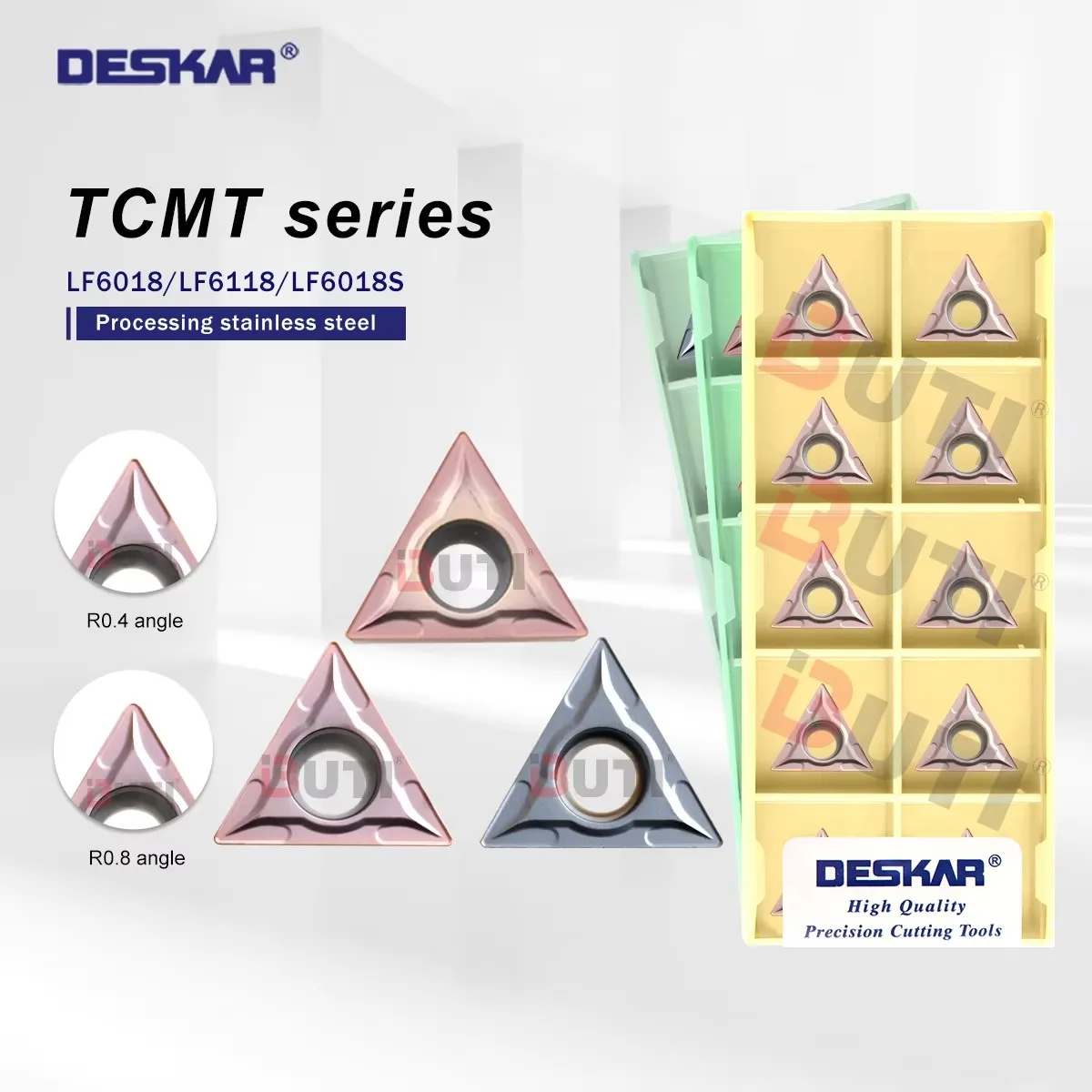 DESKAR 100% Original TCMT090204 TCMT110202 TCMT110204 TCMT110208 TCMT16T304 TCMT16T308 Hard Alloy CNC Cutting Tool Wear-resistan
DESKAR 100% Original TCMT090204 TCMT110202 TCMT110204 TCMT110208 TCMT16T304 TCMT16T308 Hard Alloy CNC Cutting Tool Wear-resistan